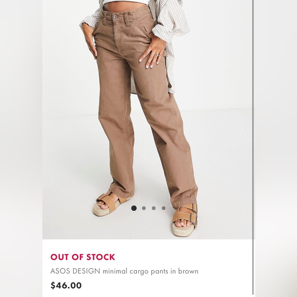ASOS Design Brown Cargo Pants
